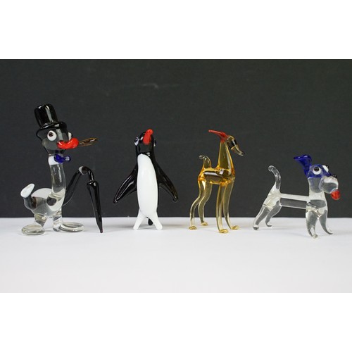 66A - Collection of glass & ceramic animal figures to include Swarovski Crystal (Fox, Squirrel, Butterfly,... 