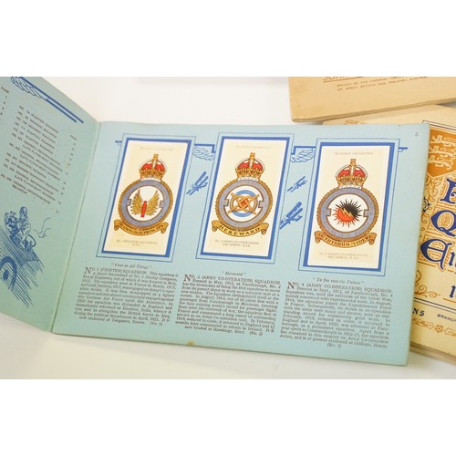 415A - Collection of postcards & cigarette cards, the cigarette cards contained within various albums (to i... 