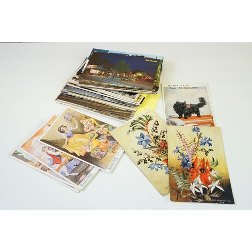 415A - Collection of postcards & cigarette cards, the cigarette cards contained within various albums (to i... 