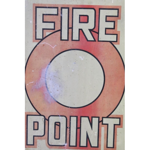 152 - Fire Point metal wall sign, reads ' supplied by L&G Fire Appliance Co Ltd ', approx 33cm x 23cm