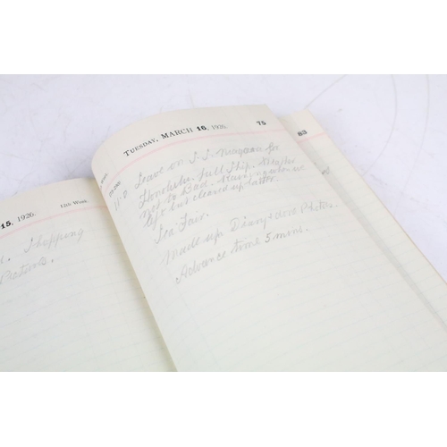 185 - A 1926 diary from a world cruise holiday on the P&O SS Cathay from 01/01/26 to 28th/04/26.