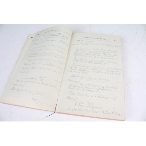 185 - A 1926 diary from a world cruise holiday on the P&O SS Cathay from 01/01/26 to 28th/04/26.