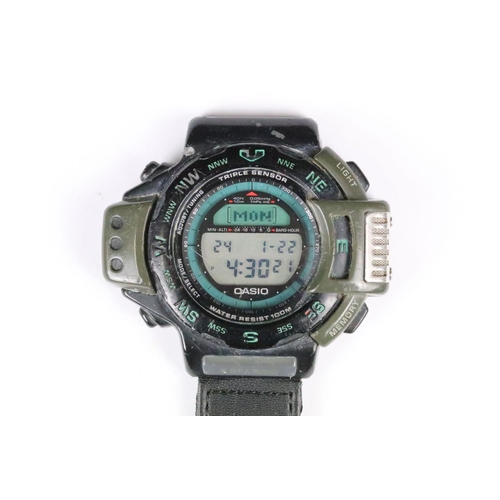 223 - Casio Pro Trek 1170 ATC 1000 Triple Sensor LED Gent’s Watch