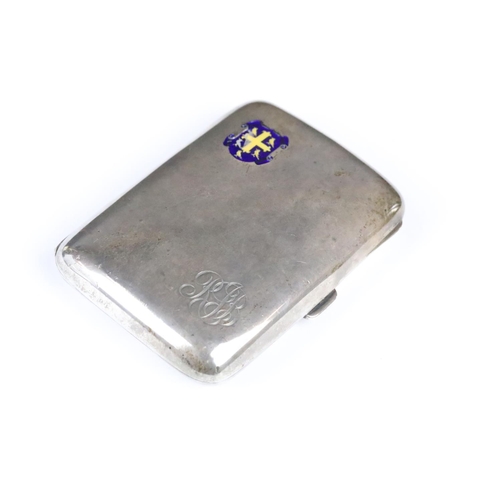 265 - A fully hallmarked sterling silver cheroot / cigarette case together with a cased Ronson pocket ligh... 