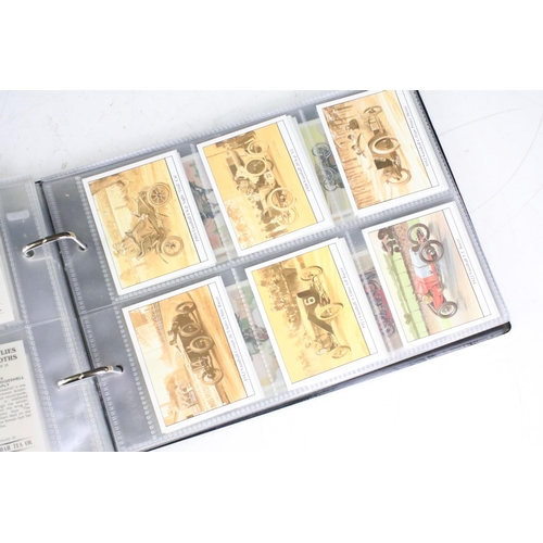 415 - A collection of cigarette cards contained within albums to include Players, Black Cat and Gallaher e... 