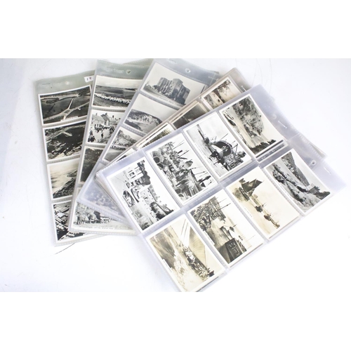 415 - A collection of cigarette cards contained within albums to include Players, Black Cat and Gallaher e... 