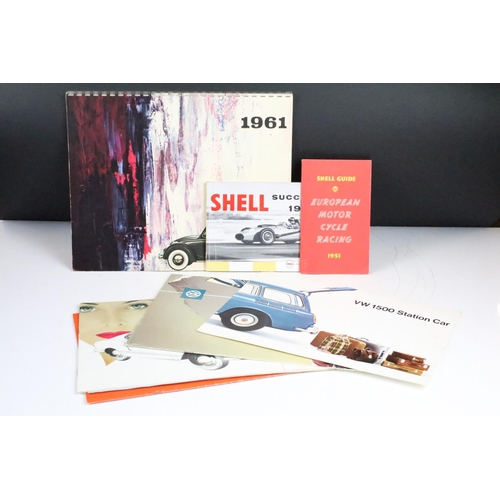 417 - A collection of 1960's Volkswagen ephemera to include a 1961 advertising calendar and a selection of... 