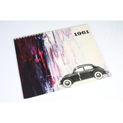 417 - A collection of 1960's Volkswagen ephemera to include a 1961 advertising calendar and a selection of... 