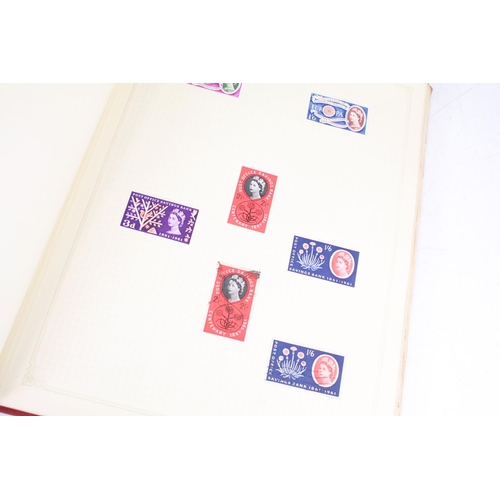 419 - A collection of British, Commonwealth and world stamps contained within a red simplex album to inclu... 