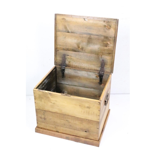 633 - Pine Tack Box, 41cm high x 50cm wide x 43cm deep