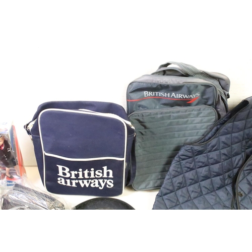 175 - British Airways collectables to include a Sindy doll (boxed), 2 x Paul Costelloe Hats, backpack, bag... 