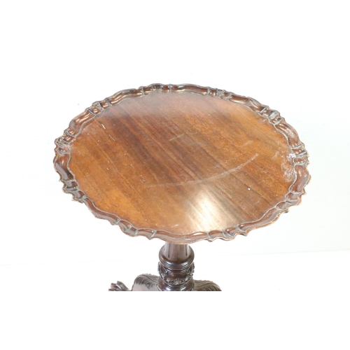 559 - George III style Mahogany Tilt Top Tea Table with birdcage action, 71cm high x 51cm diameter