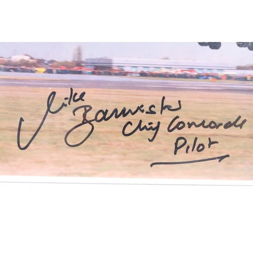 298 - A collection of three hand signed Mike Bannister Concorde photographs.