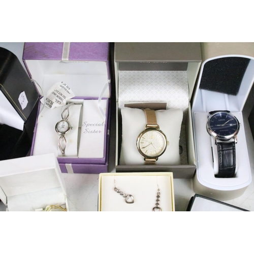 302 - Collection of Boxed Jewellery and Watches including Silver