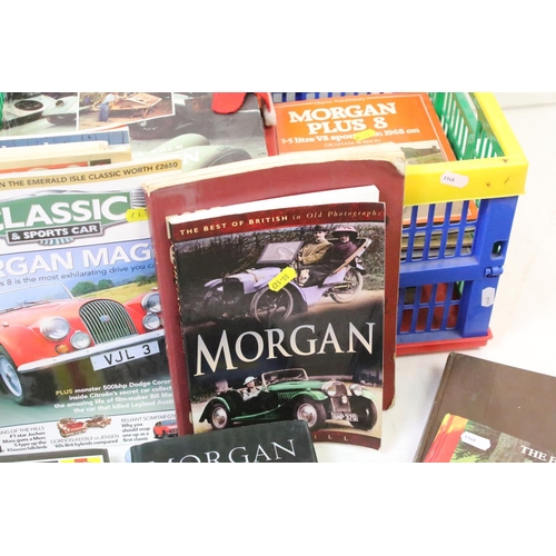 304 - A large collection of automoblie related books to include many Morgan related.