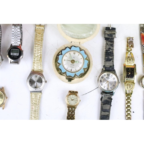 307 - A collection of mixed mainly quartz wristwatches to include Sekonda and Limit examples.