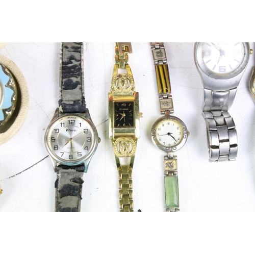 307 - A collection of mixed mainly quartz wristwatches to include Sekonda and Limit examples.