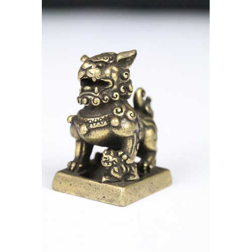 308 - A pair of Chinese seals in the form of Dogs of Foo