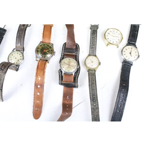 324 - Collection of Watches including Vintage, Military and Swiss Made