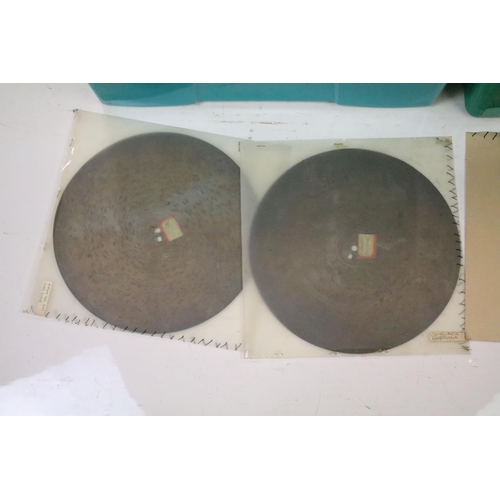 339 - Collection of polyphon / symphonium music box discs to include around forty 50cm diameter discs (sta... 