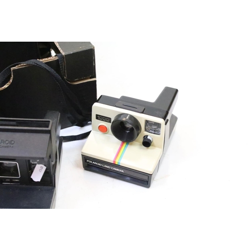 346 - Collection of vintage Polaroid film cameras to include Land Camera 1000, Sun600 LMS, Polaroid 640, e... 