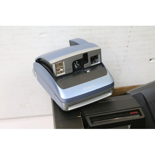 346 - Collection of vintage Polaroid film cameras to include Land Camera 1000, Sun600 LMS, Polaroid 640, e... 