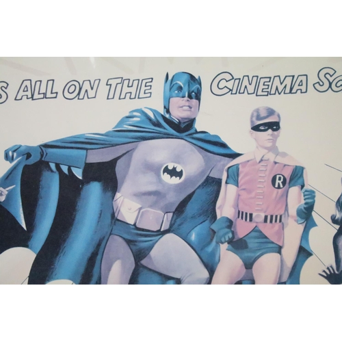 429 - An original 1966 20th Century Fox 'Batman' Quad poster, mounted to board, measures approx 94cm x 69c... 