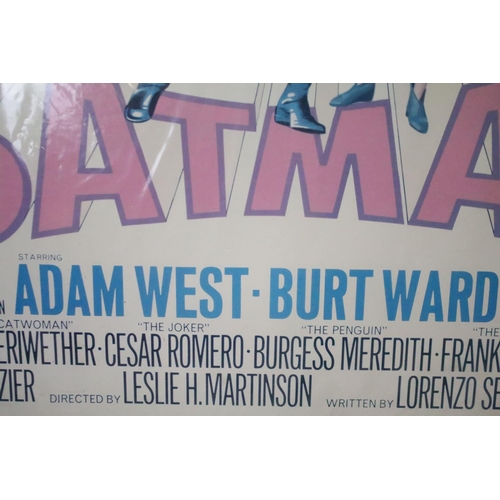 429 - An original 1966 20th Century Fox 'Batman' Quad poster, mounted to board, measures approx 94cm x 69c... 