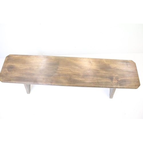 588 - Solid Elm Form, 41cm high x 129cm long x 30cm deep