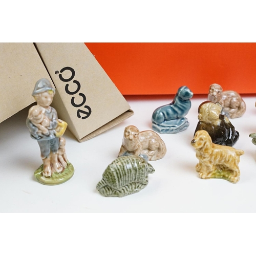 48 - Collection of assorted Wade whimsies together with a Royal Albert Mrs Tiggy Winkle figurine and Wade... 