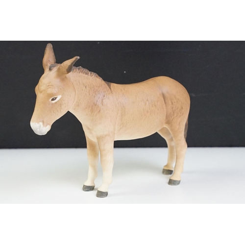 62 - Beswick - Three Beswick brown gloss horses (tallest approx 21.5cm) and a Beswick Donkey (matt finish... 