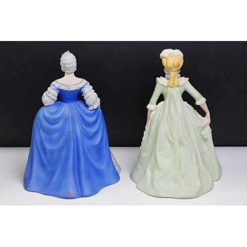 72 - Four Franklin Porcelain ltd edn lady figurines to include Isabella of Spain, Elizabeth I, Catherine ... 