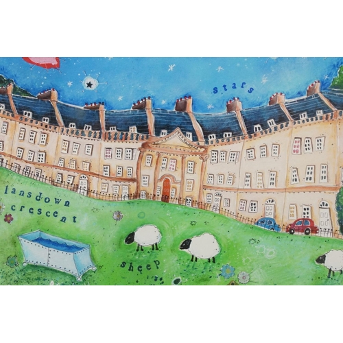 439 - Susie Grindey, Bath Abbey, limited edition print numbered 24/250, mount signed in pencil lower right... 