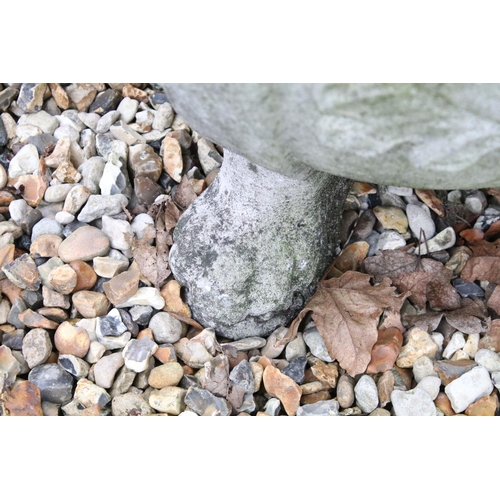 527 - Set of four large reconstituted stone planters with grape & vine decoration, raised upon claw feet. ... 