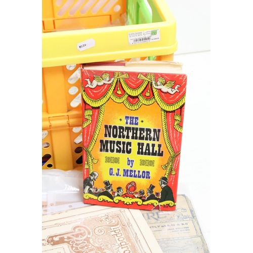 400 - A collection of musical hall and theatre ephemera to include programmes, photographs, cuttings, clip... 