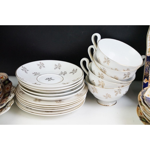 101 - Three part tea sets to include Spode (with gilt floral decoration), Myott Son & Co (pattern 7773) an... 