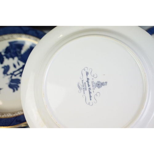 104 - Royal Doulton / Booths ' Real Old Willow ' pattern part dinner service