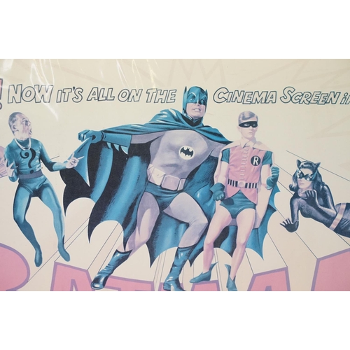 429 - An original 1966 20th Century Fox 'Batman' Quad poster, mounted to board, measures approx 94cm x 69c... 