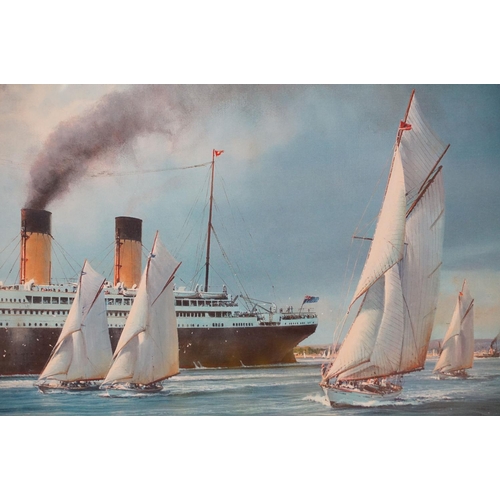 483 - Two signed limited edition prints by Robert Taylor to include Titanic (283/500) and Titanic Last Far... 