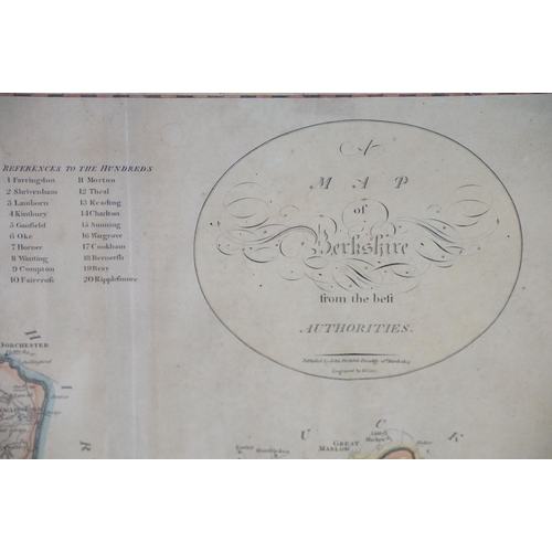 507 - Two 19th Century hand coloured maps to include ' Fifteen Miles Round London' Published by H G Collin... 