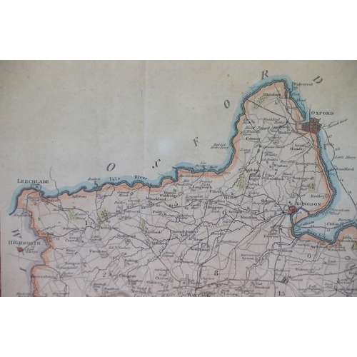 507 - Two 19th Century hand coloured maps to include ' Fifteen Miles Round London' Published by H G Collin... 