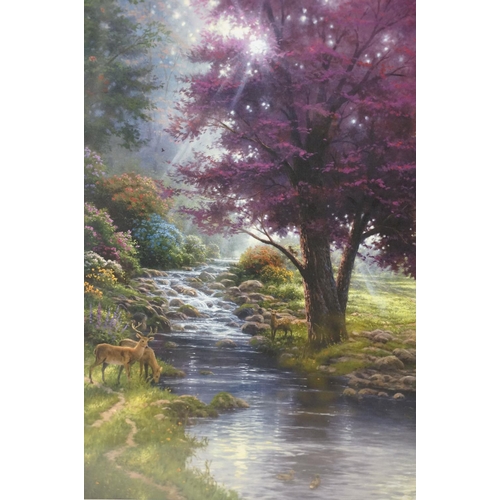 514 - Two Thomas Kinkade limited edition lithograph prints to include 'Twilight Vista' 63/770 and ' Stream... 