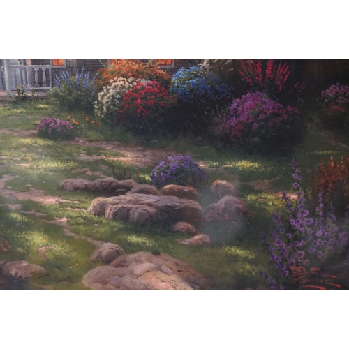 514 - Two Thomas Kinkade limited edition lithograph prints to include 'Twilight Vista' 63/770 and ' Stream... 