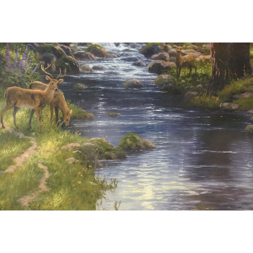 514 - Two Thomas Kinkade limited edition lithograph prints to include 'Twilight Vista' 63/770 and ' Stream... 