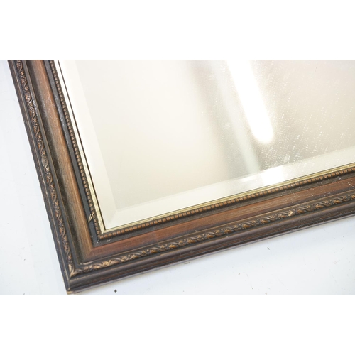 515 - Large Cezanne print in a mid Century frame (a/f), together with a bevelled edge mirror and a Marsden... 