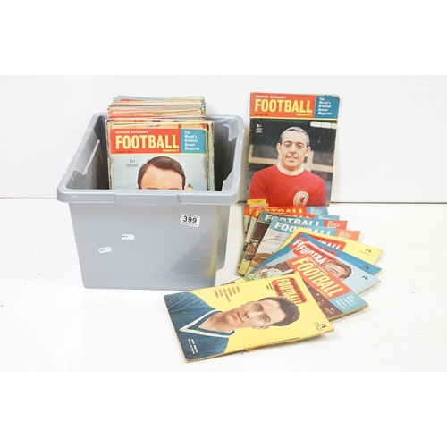 399 - A collection of seventy seven issues of 1950's / 1960's Charles Buchan's football monthly magazines.