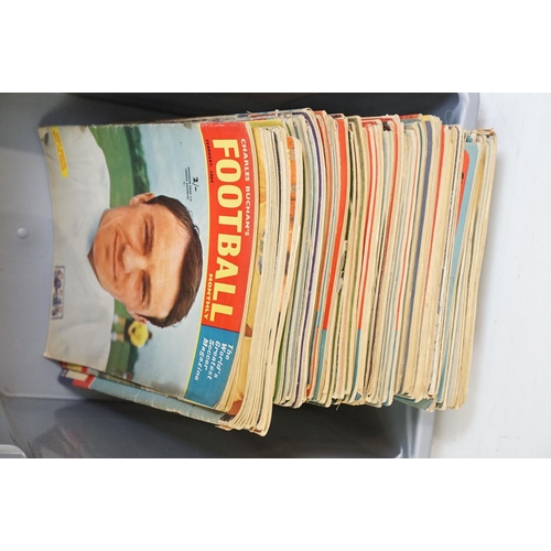 399 - A collection of seventy seven issues of 1950's / 1960's Charles Buchan's football monthly magazines.