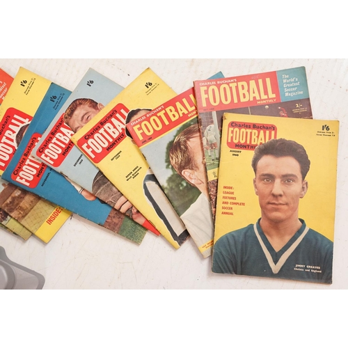 399 - A collection of seventy seven issues of 1950's / 1960's Charles Buchan's football monthly magazines.