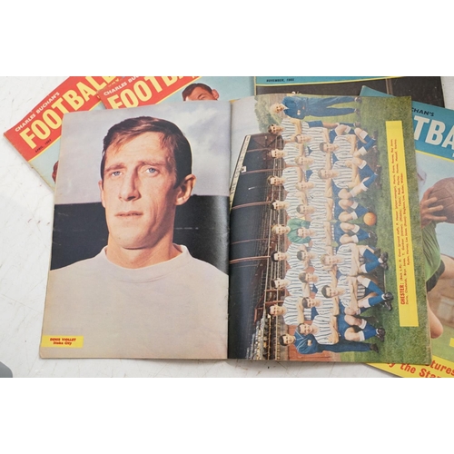 399 - A collection of seventy seven issues of 1950's / 1960's Charles Buchan's football monthly magazines.