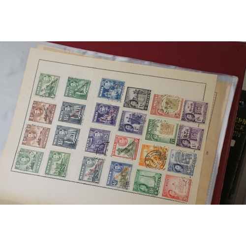 401 - A large collection of British, World & commonwealth stamps contained within eighteen albums together... 